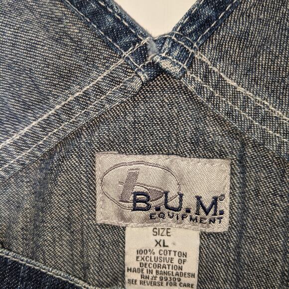 Vintage 90's B.U.M Equipment Overalls Original Issue 100% Cotton - Picture 7 of 10
